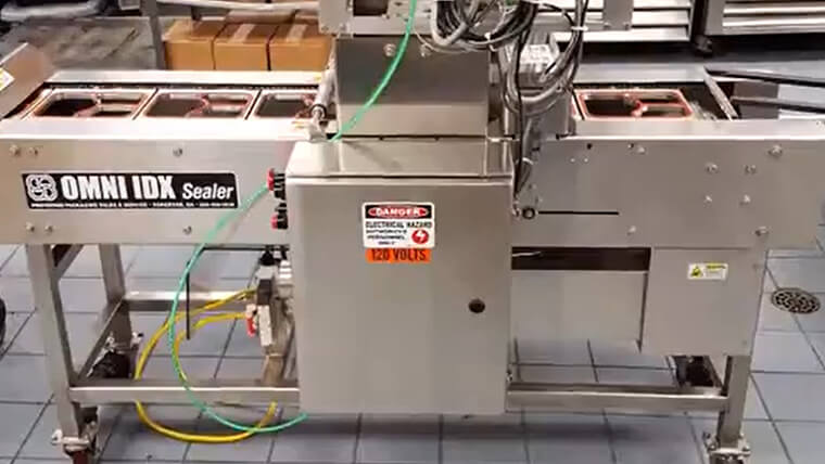 idx tray seal machine with inline printing