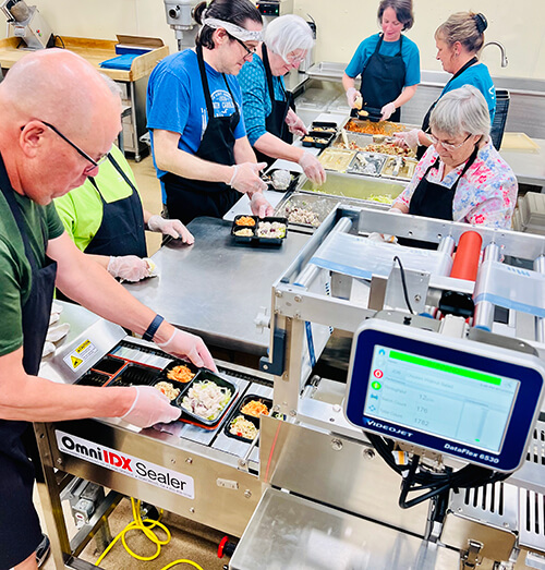 meals on wheels packaging machine